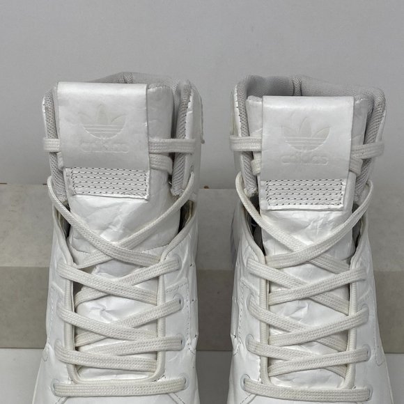 Adidas Womens Tubular Invader 2.0 Decon Triple White shoes BB2073 EUC - Picture 4 of 15